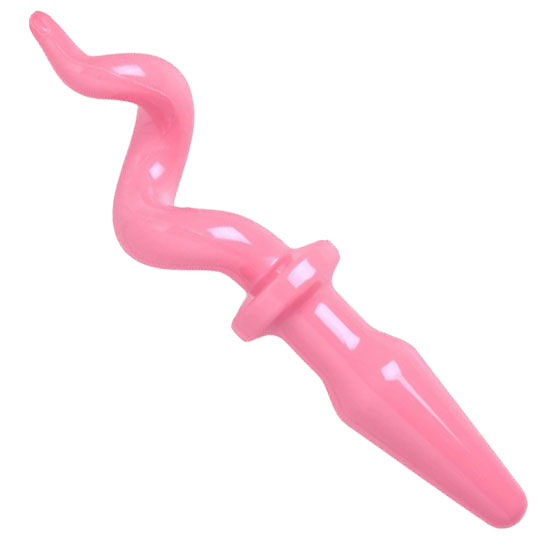 Pig Tail Butt Plug Pink Pig Tail Butt Plug Pink