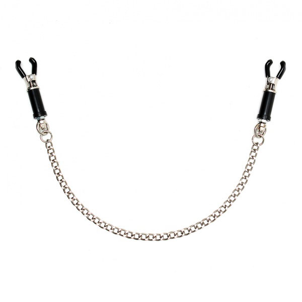 Silver Nipple Clamps with Chain Silver Nipple Clamps with Chain